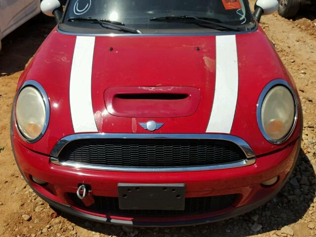 WMWMF73508TT89195 - 2008 MINI COOPER S RED photo 7