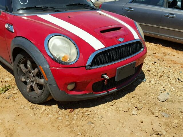 WMWMF73508TT89195 - 2008 MINI COOPER S RED photo 9