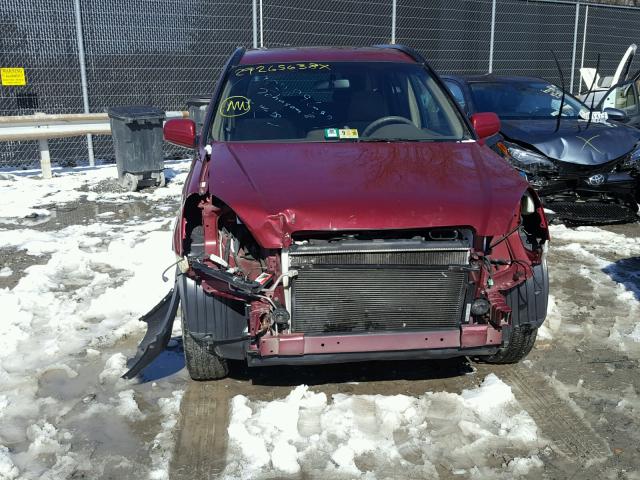 SHSRD78804U203842 - 2004 HONDA CR-V EX RED photo 9