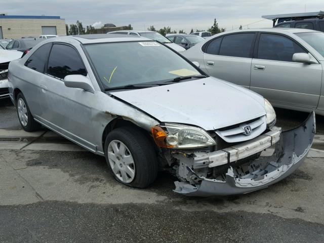 1HGEM229X1L035597 - 2001 HONDA CIVIC SI SILVER photo 1