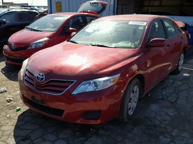 4T4BF3EK9AR069672 - 2010 TOYOTA CAMRY BASE BURGUNDY photo 2