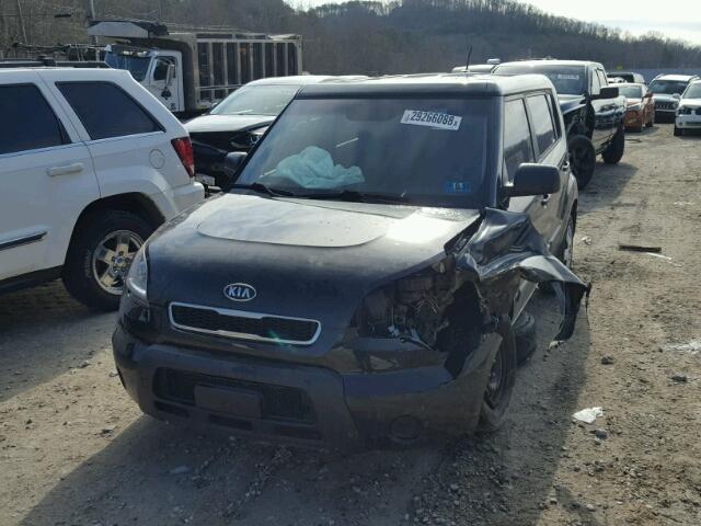 KNDJT2A12B7238831 - 2011 KIA SOUL BLACK photo 2