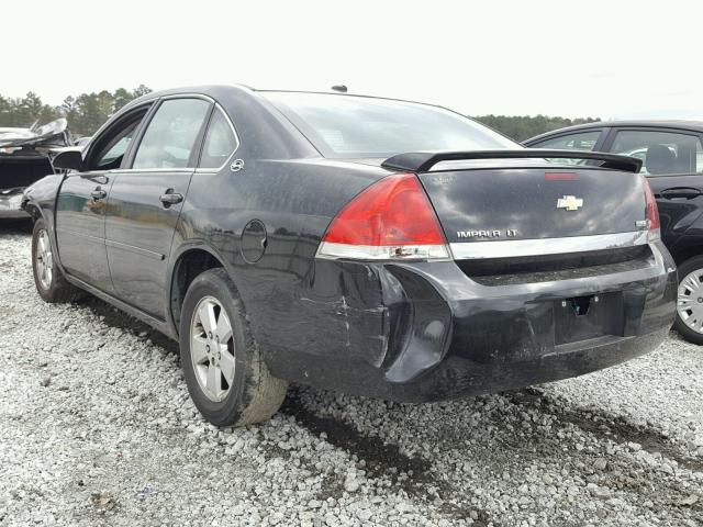 2G1WT58K589249375 - 2008 CHEVROLET IMPALA LT BLACK photo 3