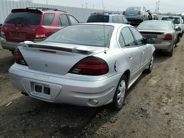 1G2NE52E25M153478 - 2005 PONTIAC GRAND AM S SILVER photo 4