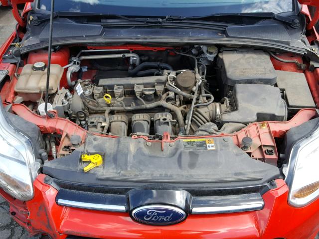 1FAHP3H2XCL395464 - 2012 FORD FOCUS SEL RED photo 7