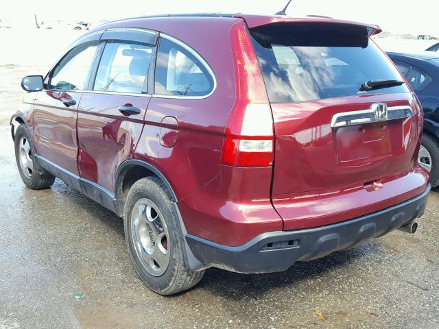 5J6RE483X7L011430 - 2007 HONDA CR-V LX RED photo 3