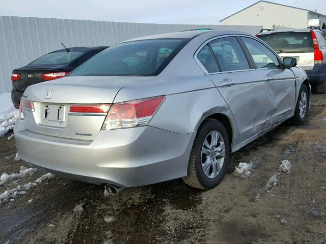 1HGCP2F68CA185799 - 2012 HONDA ACCORD SE SILVER photo 4