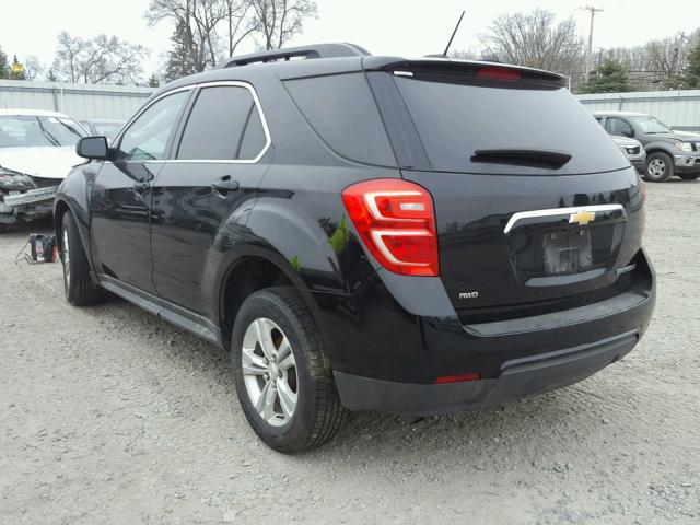 2GNFLFEKXG6227297 - 2016 CHEVROLET EQUINOX LT BLACK photo 3