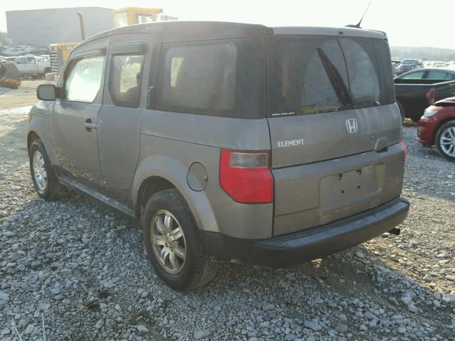 5J6YH28748L004016 - 2008 HONDA ELEMENT EX GRAY photo 3