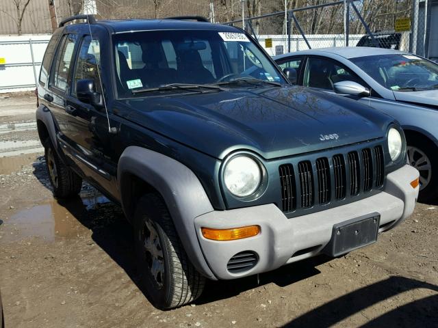 1J4GL48K12W165441 - 2002 JEEP LIBERTY SP GREEN photo 1