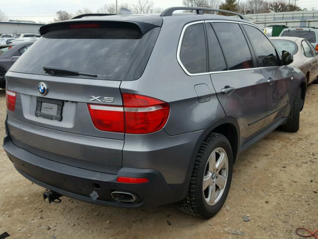 5UXFE83529L171134 - 2009 BMW X5 XDRIVE4 SILVER photo 4