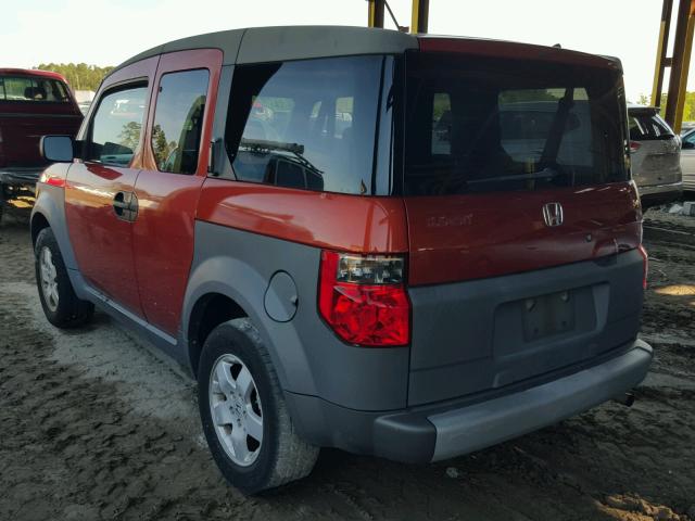 5J6YH18533L014697 - 2003 HONDA ELEMENT EX ORANGE photo 3