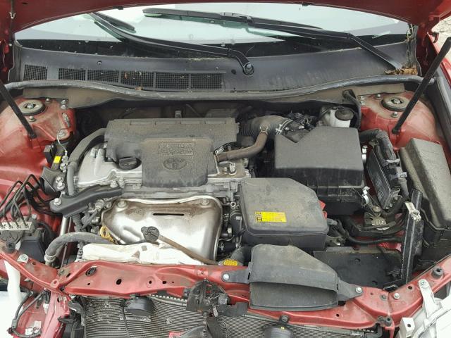 4T1BF1FK4EU793305 - 2014 TOYOTA CAMRY L RED photo 7