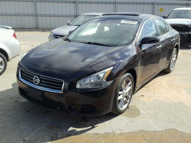 1N4AA5AP6AC800818 - 2010 NISSAN MAXIMA S BLACK photo 2