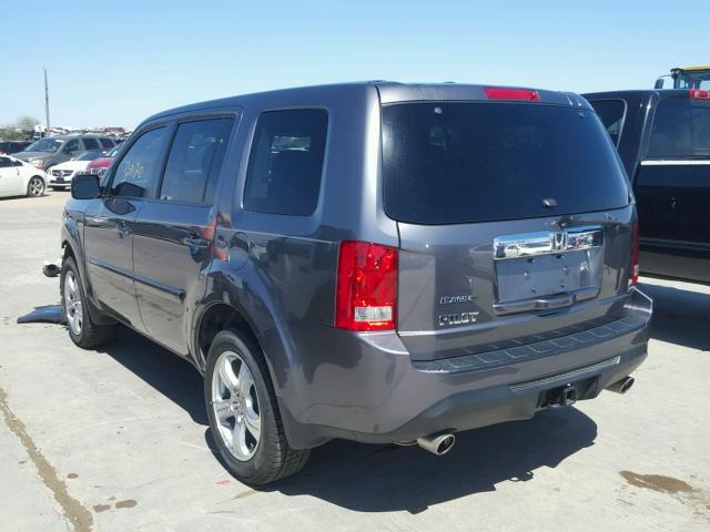 5FNYF3H53FB006159 - 2015 HONDA PILOT EXL GRAY photo 3