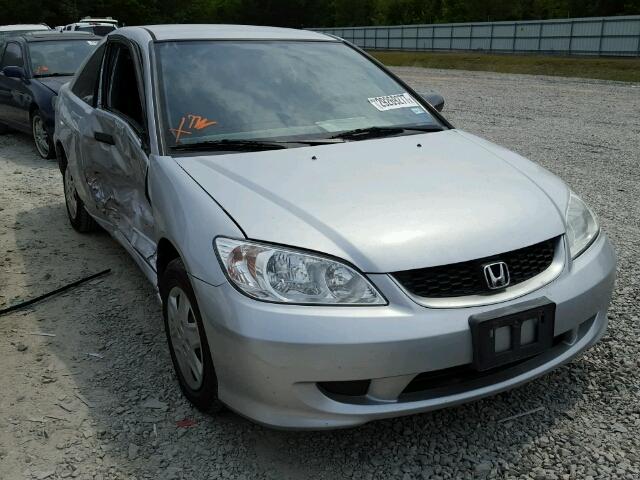 1HGEM22145L046739 - 2005 HONDA CIVIC DX V SILVER photo 1