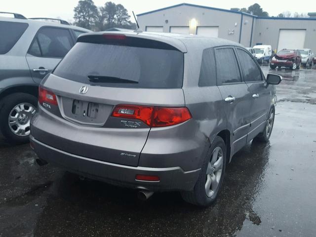 5J8TB18507A016458 - 2007 ACURA RDX TECHNO BROWN photo 4