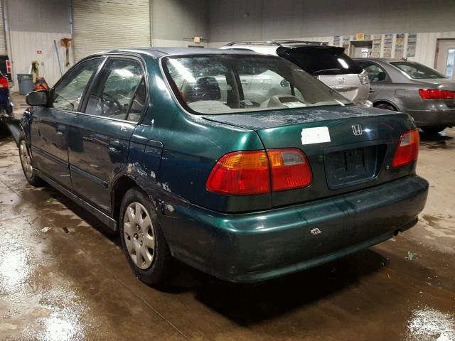 2HGEJ6615XH541705 - 1999 HONDA CIVIC BASE GREEN photo 3