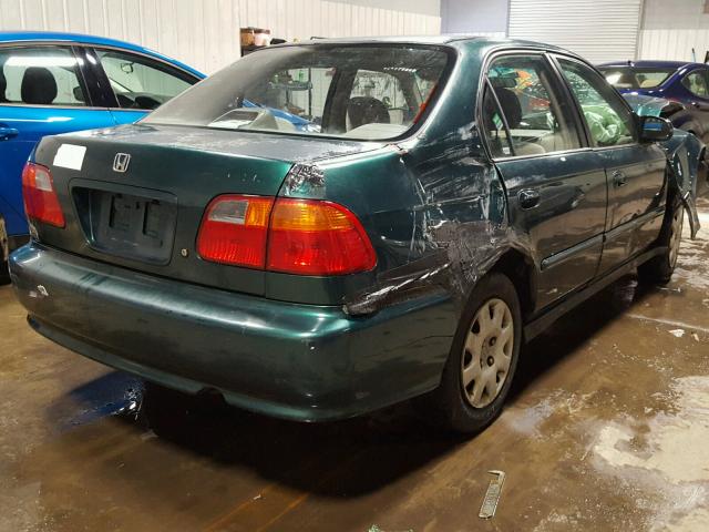 2HGEJ6615XH541705 - 1999 HONDA CIVIC BASE GREEN photo 4
