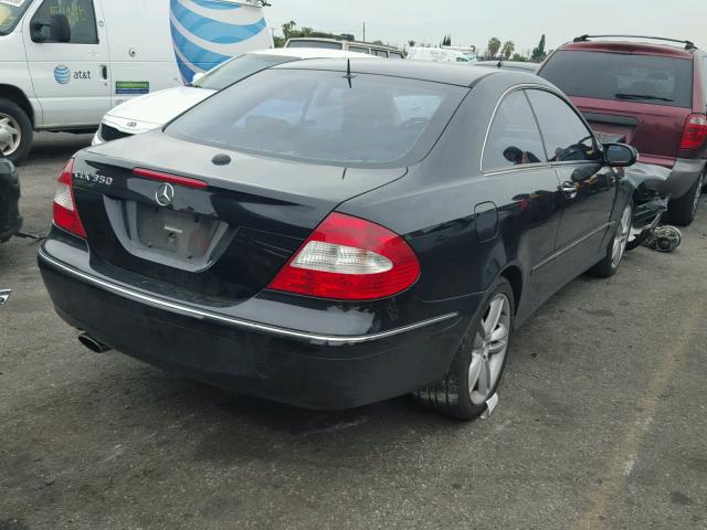 WDBTJ56J46F173872 - 2006 MERCEDES-BENZ CLK 350 BLACK photo 4