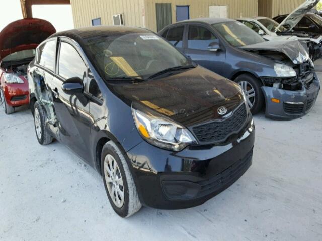 KNADM4A35E6386602 - 2014 KIA RIO LX BLACK photo 1