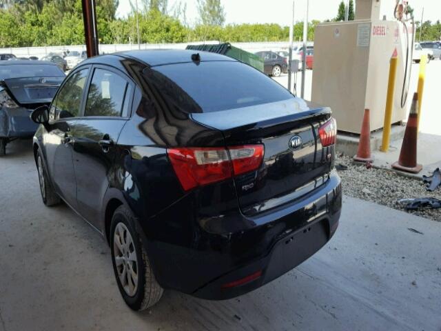 KNADM4A35E6386602 - 2014 KIA RIO LX Սև լուսանկար 3