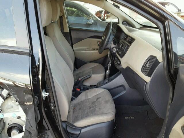 KNADM4A35E6386602 - 2014 KIA RIO LX Սև լուսանկար 5