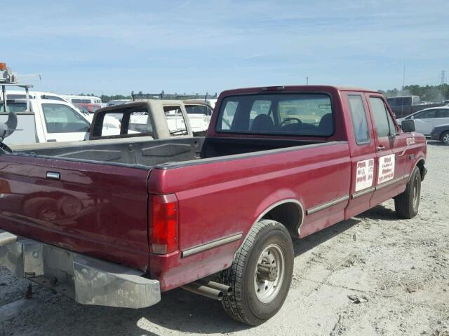 1FTHX25H0SKB88986 - 1995 FORD F250 RED photo 4