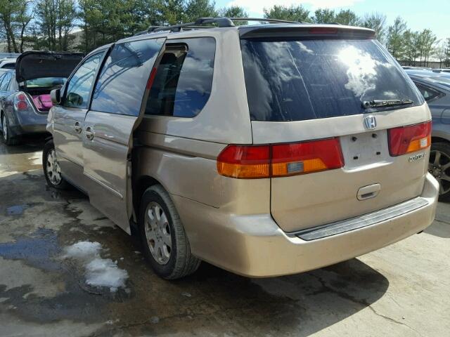 2HKRL189X2H561903 - 2002 HONDA ODYSSEY EX TAN photo 3