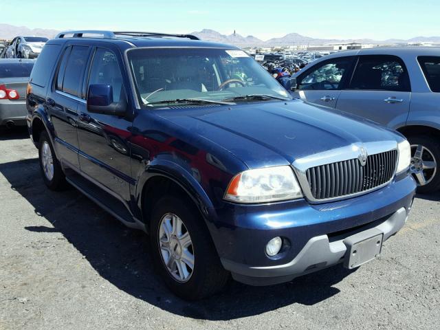 5LMEU88HX4ZJ19106 - 2004 LINCOLN AVIATOR BLUE photo 1