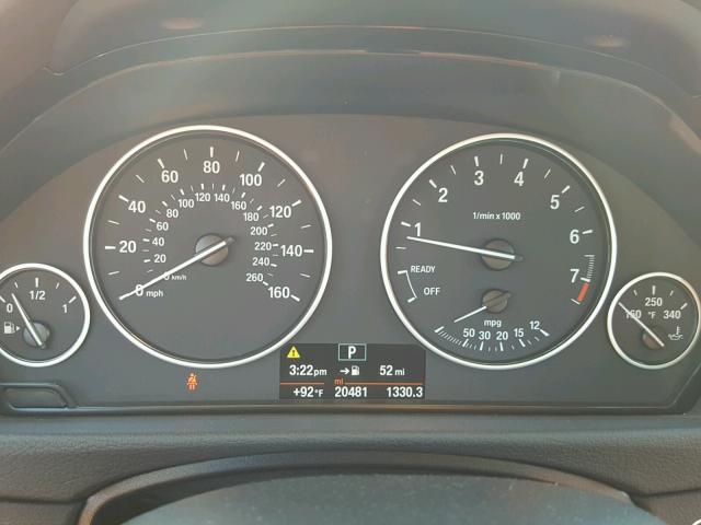 WBA8A9C50GK619236 - 2016 BMW 320 I BLACK photo 8