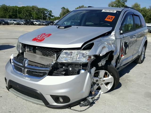 3D4PG1FG1BT538221 - 2011 DODGE JOURNEY MA SILVER photo 2