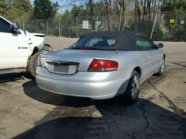 1C3EL55R94N317113 - 2004 CHRYSLER SEBRING LX SILVER photo 4