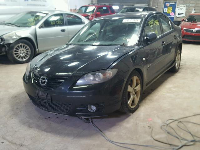 JM1BK323651254339 - 2005 MAZDA 3 S BLACK photo 2