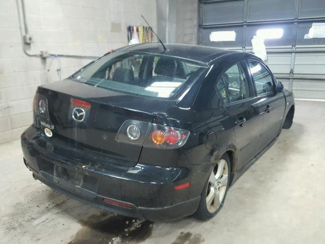 JM1BK323651254339 - 2005 MAZDA 3 S BLACK photo 4