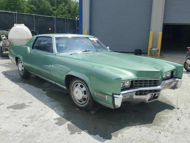 H7129869 - 1967 CADILLAC ELDORADO GREEN photo 1