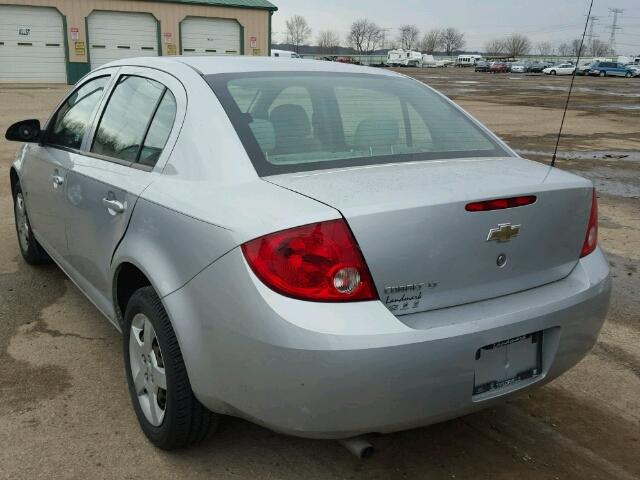 1G1AL58F387247297 - 2008 CHEVROLET COBALT LT SILVER photo 3