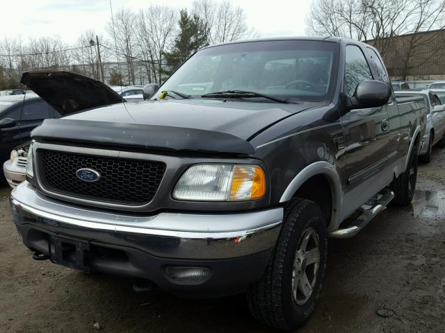 1FTRX18L02NB00922 - 2002 FORD F150 GRAY photo 2