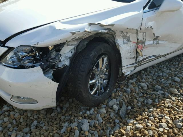 JTHBL46F875031799 - 2007 LEXUS LS 460 WHITE photo 9