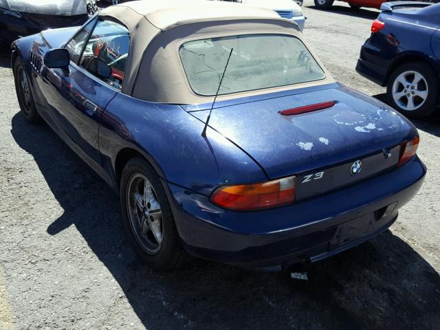 4USCH7329TLB66612 - 1996 BMW Z3 1.9 BLUE photo 3