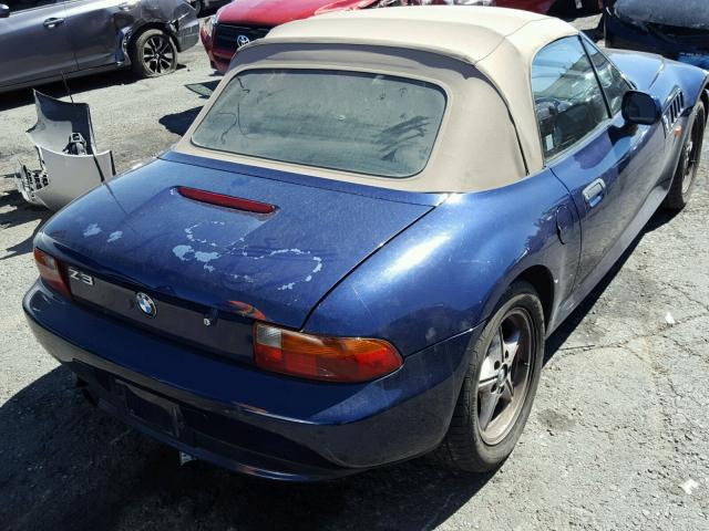 4USCH7329TLB66612 - 1996 BMW Z3 1.9 BLUE photo 4