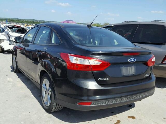 1FADP3F28EL362550 - 2014 FORD FOCUS SE BLACK photo 3