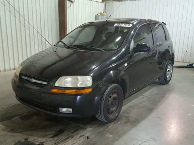 KL1TD66666B672343 - 2006 CHEVROLET AVEO BASE Siyah fotoğraf 2