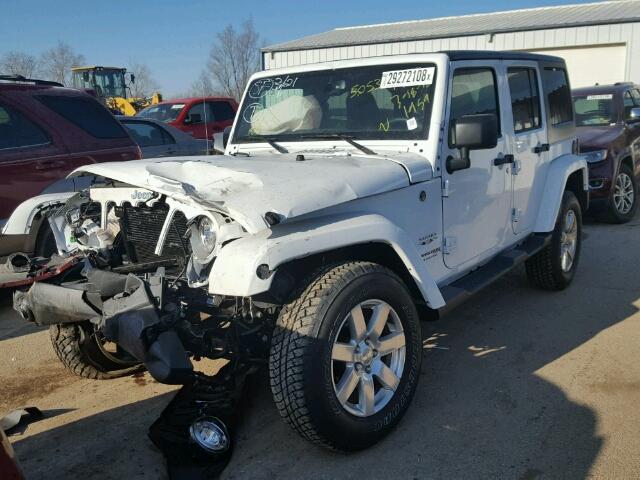 1C4BJWEG4JL811959 - 2018 JEEP WRANGLER U WHITE photo 2