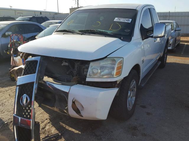 1N6AA06A64N572858 - 2004 NISSAN TITAN XE WHITE photo 2