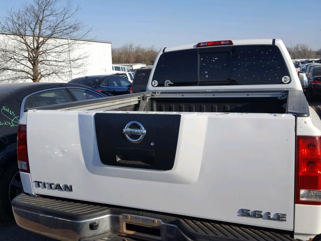 1N6AA06A64N572858 - 2004 NISSAN TITAN XE WHITE photo 6