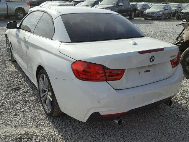 WBA3T3C54EP737453 - 2014 BMW 435 I WHITE photo 3