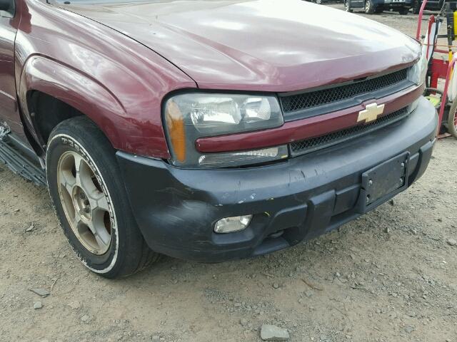 1GNET16S656101311 - 2005 CHEVROLET TRAILBLAZE RED photo 9