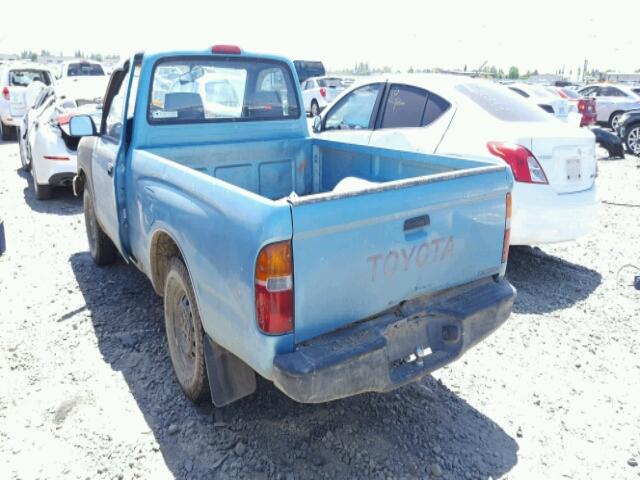 4TAUN41B2SZ062441 - 1995 TOYOTA TACOMA BLUE photo 3