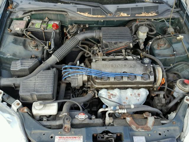 2HGEJ6610YH509732 - 2000 HONDA CIVIC BASE GREEN photo 7